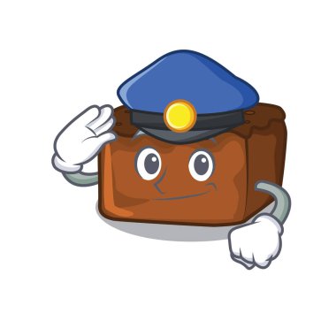 Polis kek karakter karikatür tarzı