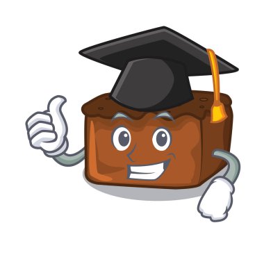 Mezuniyet kek karakter karikatür tarzı