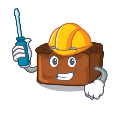 Otomotiv kek maskot karikatür tarzı