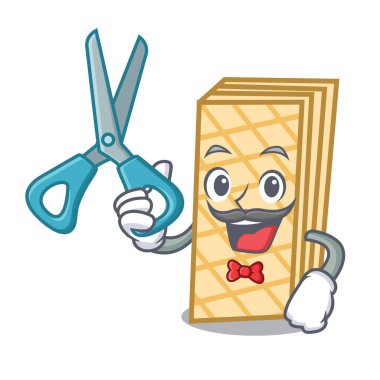 Gözleme karakter karikatür tarzı berber