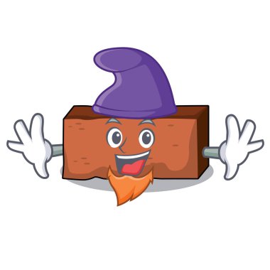 Elf tuğla karakter karikatür tarzı vektör çizim