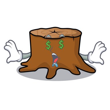 Para göz ağaç güdük maskot çizgi film