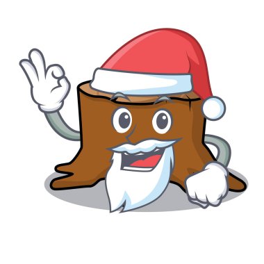 Noel ağaç güdük maskot çizgi film