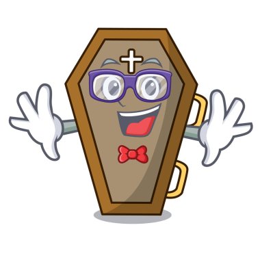 Geek tabut karakter karikatür tarzı vektör çizim