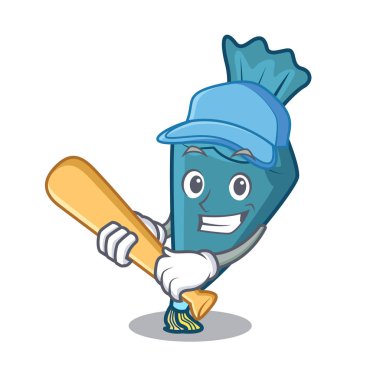 Oyun beysbol pastrybag karakter karikatür tarzı