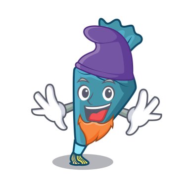 Elf pastrybag karakter karikatür tarzı