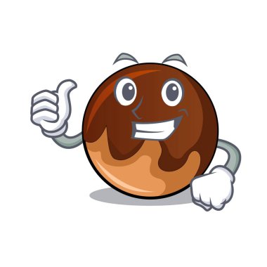 Çikolatalı çörek karakter karikatür yaşasın