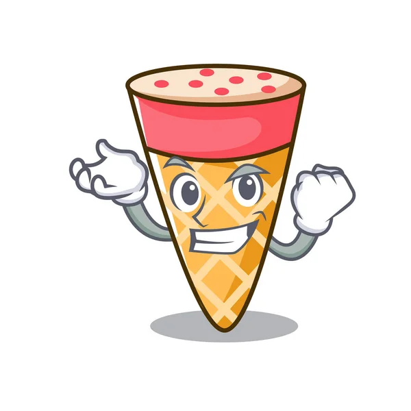 Éxito helado tono personaje de dibujos animados — Vector de stock