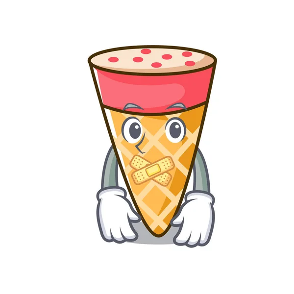 Карикатура в стиле беззвучного мороженого — стоковый вектор