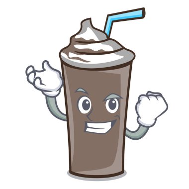 Başarılı buz çikolata karakter karikatür vektör çizim