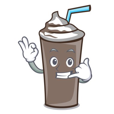 Bana buz çikolata maskot karikatür vektör çizim de