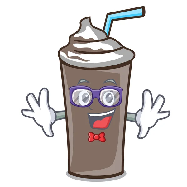 Geek Eis Schokolade Charakter Cartoon Vektor Illustration — Stockvektor