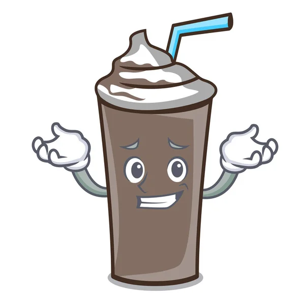 Sourire Personnage Chocolat Glacé Illustration Vectorielle Dessin Animé — Image vectorielle