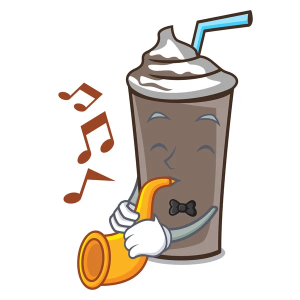 用小号冰巧克力吉祥物卡通矢量插画 — 图库矢量图片