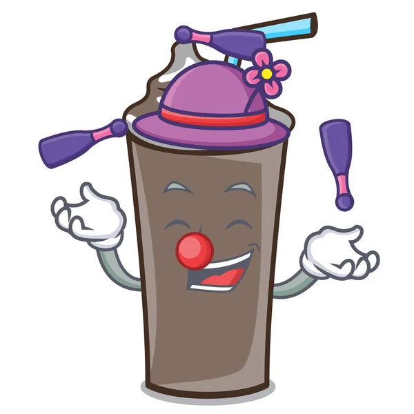 Jonglieren Eis Schokolade Maskottchen Cartoon Vektor Illustration — Stockvektor