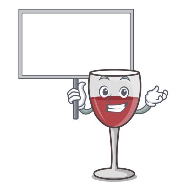 Pano şarap karakter karikatür tarzı getirmek