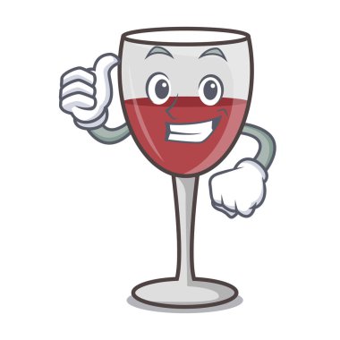 Şarap karakter karikatür tarzı yaşasın