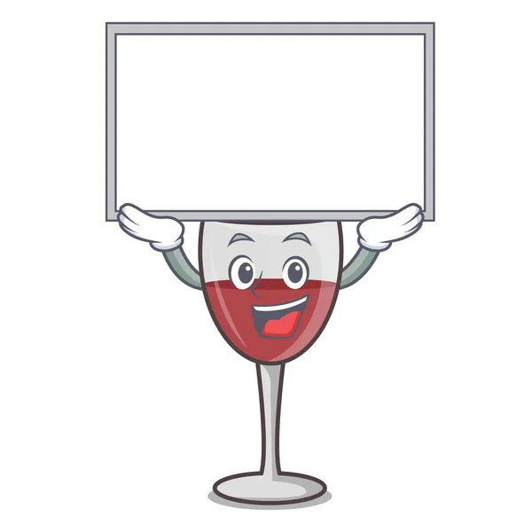 Up bordo vinho personagem desenho animado estilo —  Vetores de Stock
