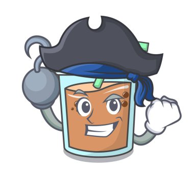 Korsan balonu çay karakter karikatür