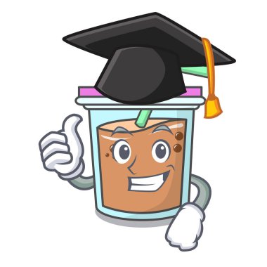 Mezuniyet balonu çay karakter karikatür