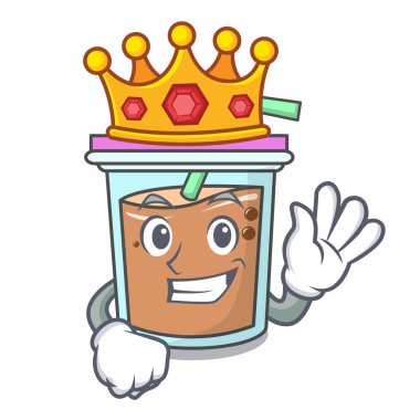 Kral balon çay maskot çizgi film