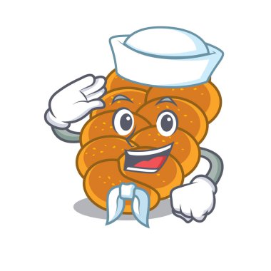 Denizci challah karakter karikatür tarzı