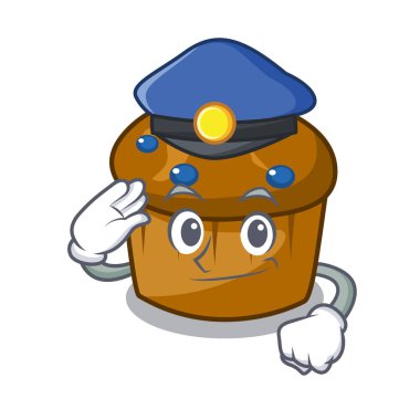 Polis mufin yaban mersini karakter karikatür