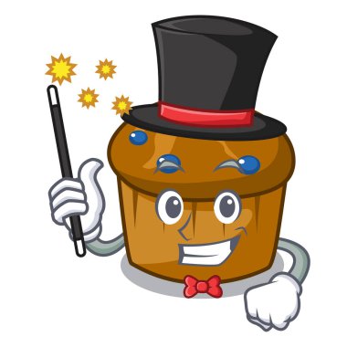 Sihirbaz mufin yaban mersini maskot çizgi film