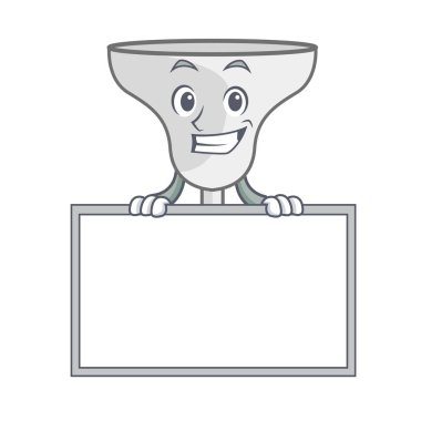 Yönetim Kurulu margarita cam karakter karikatür vektör çizim ile sırıtarak