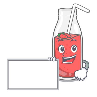 Yönetim Kurulu çilek güler yüzlü karakter karikatür vektör çizim ile