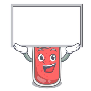 Yönetim Kurulu çilek güler yüzlü karakter karikatür vektör çizim kadar