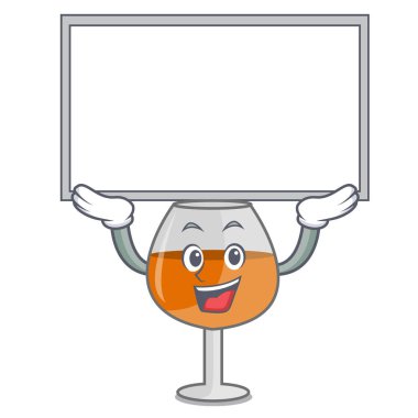 Yönetim Kurulu konyak ballon cam karakter karikatür vektör çizim kadar