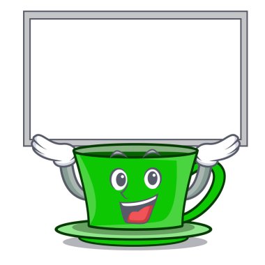 Yönetim Kurulu yeşil çay karakter karikatür vektör çizim kadar