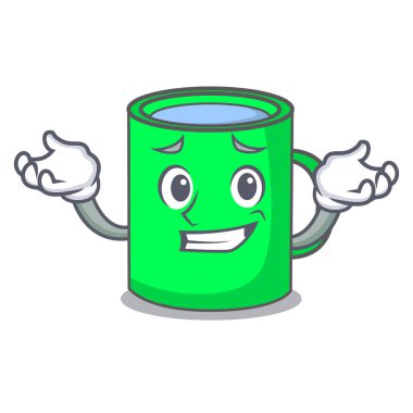 Sırıtan kupa karakter karikatür tarzı vektör çizim