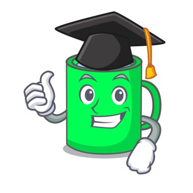 Mezuniyet kupa karakter karikatür tarzı