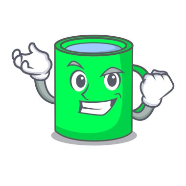 Başarılı kupa karakter karikatür tarzı