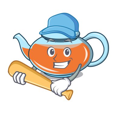 İskambil beyzbol şeffaf çaydanlık karakter karikatür