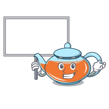 Yönetim Kurulu şeffaf çaydanlık karakter karikatür getirmek