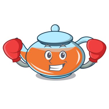 Boks şeffaf çaydanlık karakter karikatür