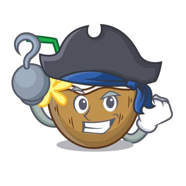 Korsan kokteyl Hindistan cevizi karakter karikatür