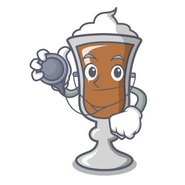 Doktor İrlanda kahvesi karakter karikatür