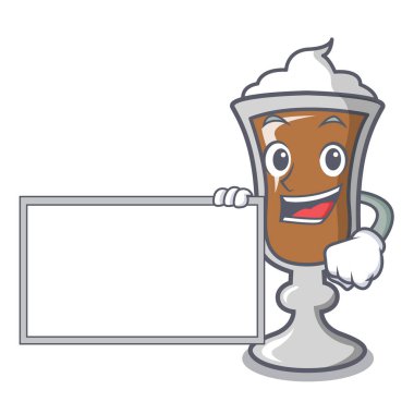 Yönetim Kurulu İrlandalı kahve karakter karikatür ile