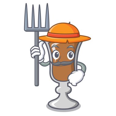 Çiftçi İrlanda kahvesi karakter karikatür