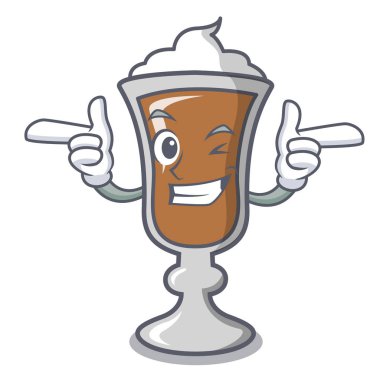 Wink İrlanda kahvesi karakter karikatür