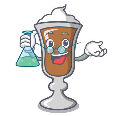 Profesör İrlanda kahvesi karakter karikatür