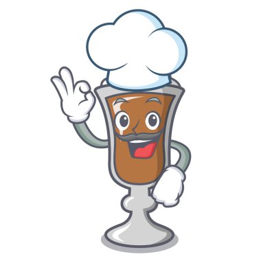 Şef İrlanda kahvesi karakter karikatür