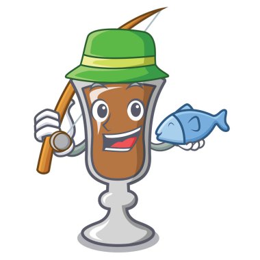 İrlanda kahvesi maskot karikatür Balık tutma