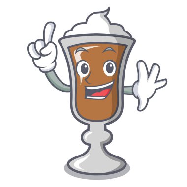 Parmak İrlanda kahvesi maskot çizgi film