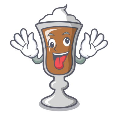 Deli İrlandalı kahve maskot çizgi film