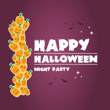 Mutlu Cadılar Bayramı arka plan afiş kabaklar